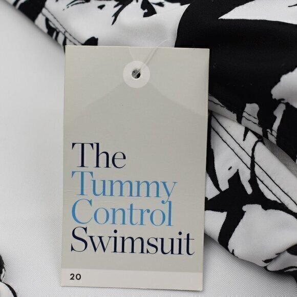 Croft & Barrow One Piece Tummy Control Swim Suit New with Tags Size 20 - Picture 4 of 5